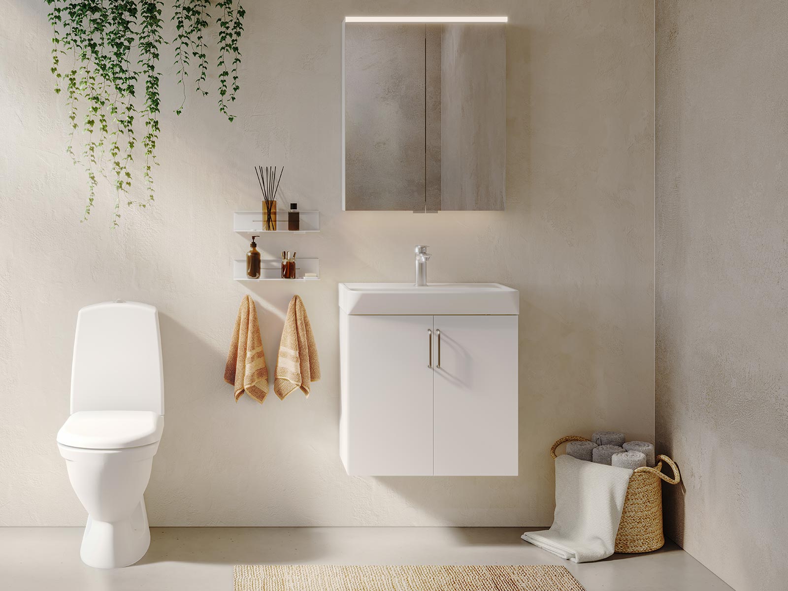 Bloc – a simpler design range for medium-sized and smaller bathrooms.